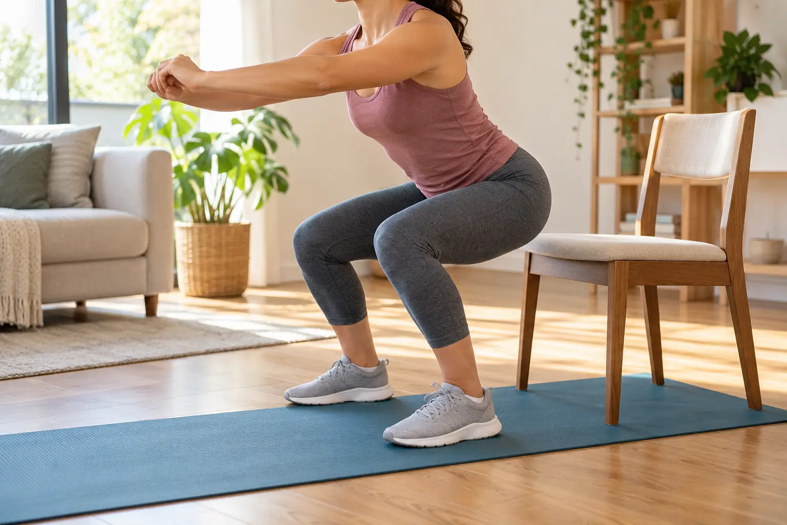 10 exerciții pentru o rutină completă acasă: cum le adaptezi în siguranță